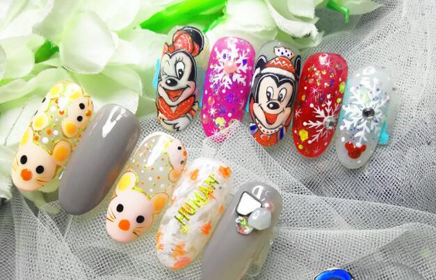 麗竹美甲學(xué)?！笆蟆毕抵黝}作品