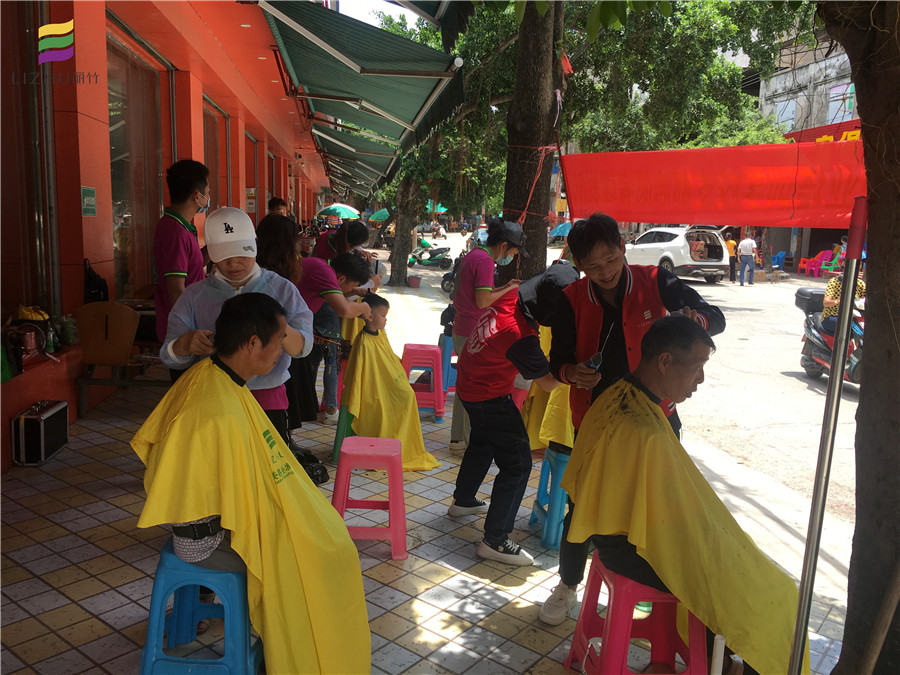 長塘，六景，巒城，中共麗竹美發(fā)隊(duì)來啦