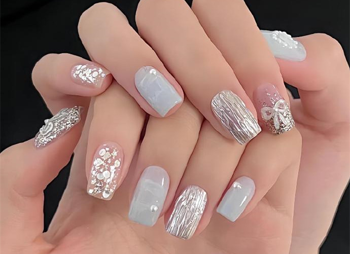 適合打工人的美甲，廣西學(xué)美甲款式