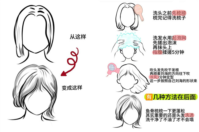 廣西燙發(fā)：如何讓八字劉海變蓬松？