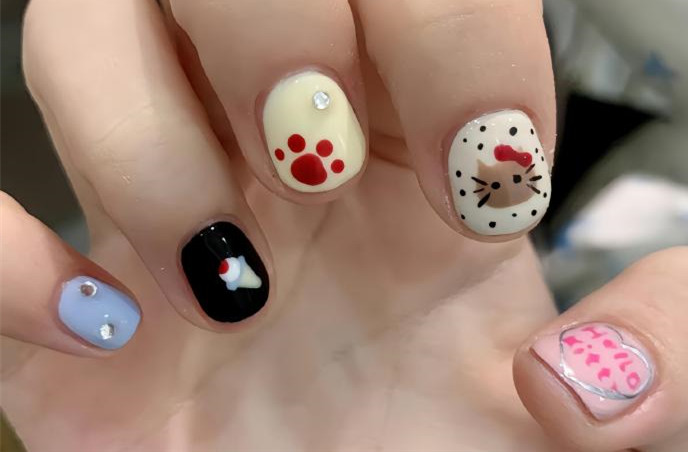 糖果色短甲推薦，廣西美甲進(jìn)修培訓(xùn)