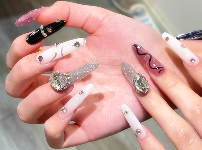 辣妹甜酷風(fēng)美甲，南寧美甲造型網(wǎng)紅款推薦
