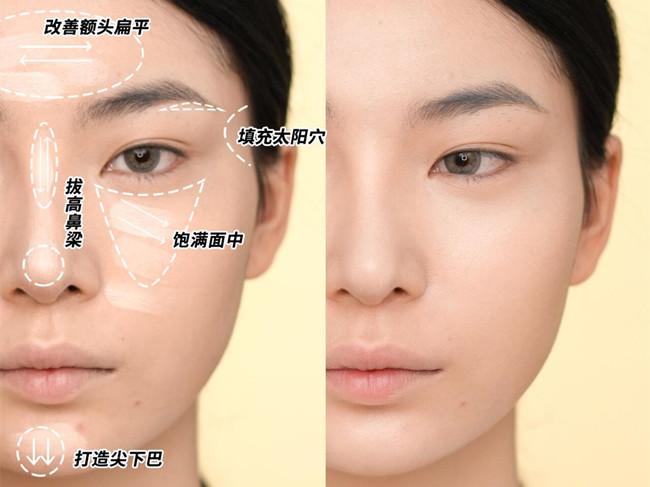 南寧美妝教學(xué)：光影化妝術(shù)教程，打造骨感臉