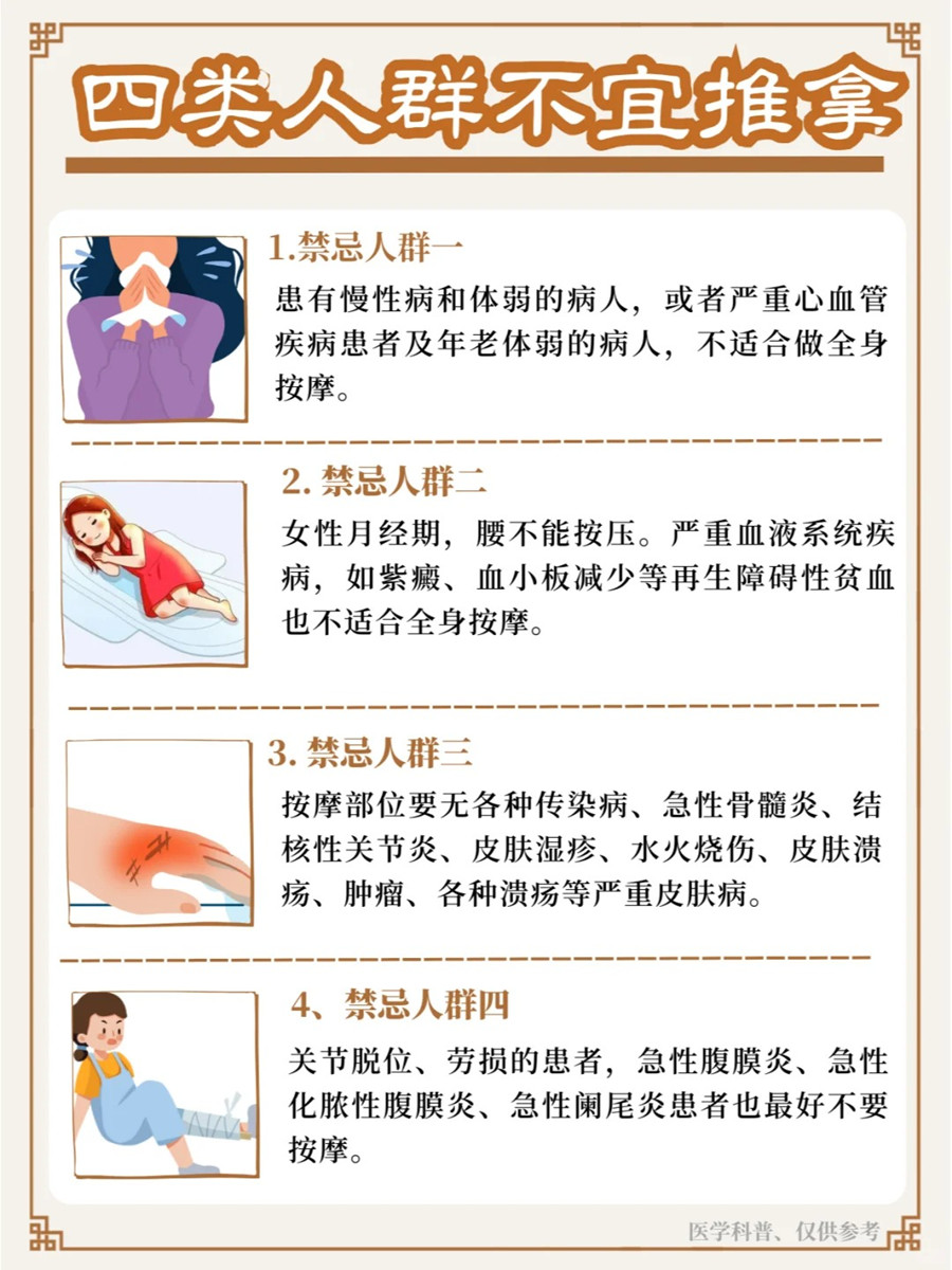 不建議推拿的人群，南寧學(xué)美容美體健康