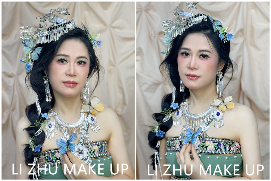 苗疆寫真造型，廣西高彩培訓(xùn)課堂作品