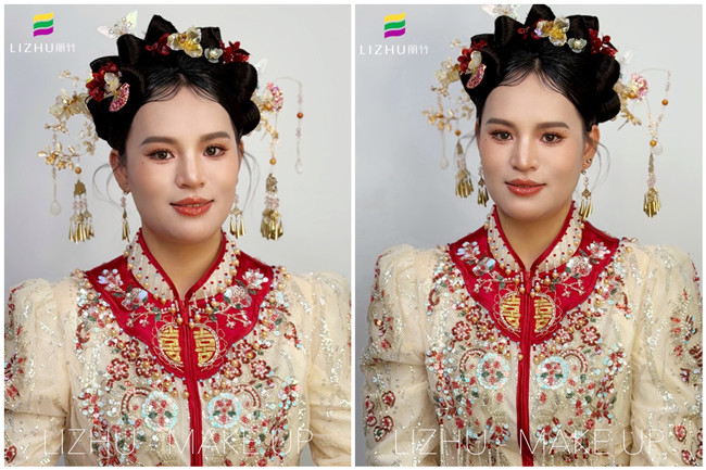 秀禾新娘，南寧影樓化妝寫真課堂作品