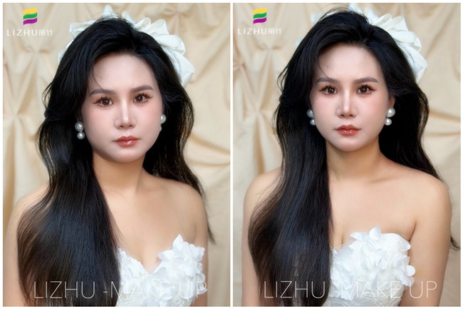 韓式人魚燙披發(fā)，廣西彩妝藝術(shù)形象