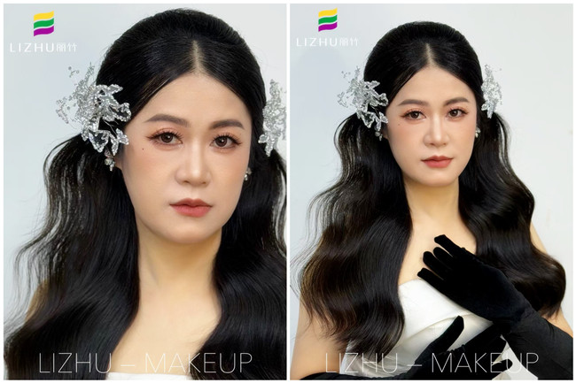 半披新娘造型，廣西教化妝